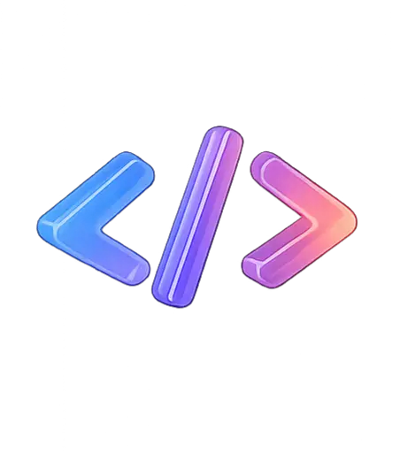 3D code bracket symbol representing structured software architecture